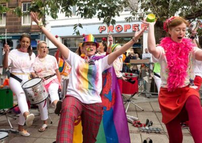 The Samba Sisters at Dumfries Pride 2018
