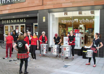 The Samba Sisters in Dumfries in 2014